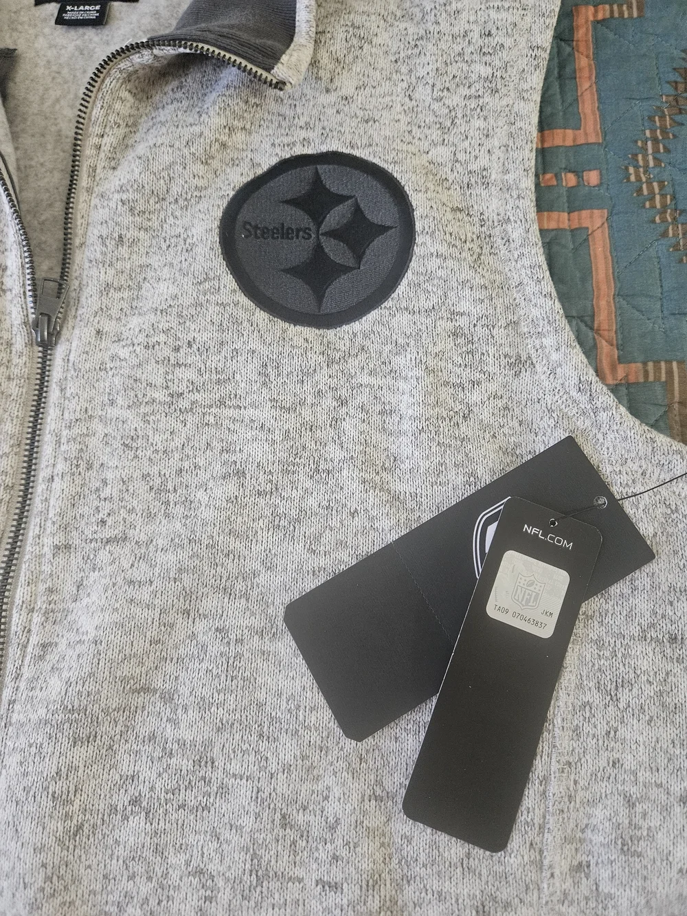 NWT‎ Pittsburg Steelers Fleece Vest.#1380